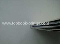 Print silver foil paper cover hardcase bank brochure without edges wrapped