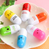 Novelty retractable capsule shape kids pens