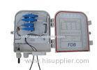 18 PLC Splitter Outdoor Fiber Optic Distribution Box High impact plastic
