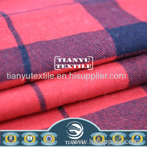 Printed Check Plaid Pattern Cotton Flannel Fabric for Man' s Shirt