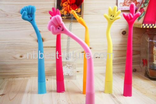 Novelty Flexible Silicone Ball Pen for promotion