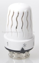 Thermostatic radiator valve White head with liquid sensor
