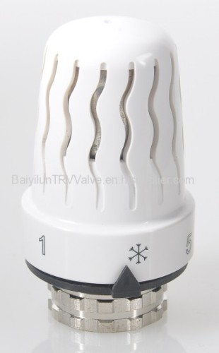 Thermostatic radiator valve White head with liquid sensor