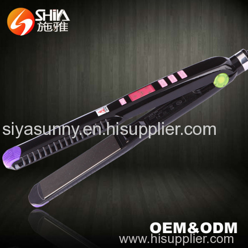 Professional hair straightener flat iron with ceramic coating plates