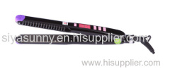 Professional hair straightener flat iron with ceramic coating plates