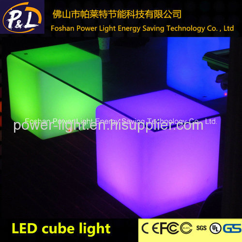 Colorful Remove Control LED Cube Seat