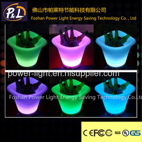 RGB Color Changing LED Ice Bucket /LED Light Ice Cooler