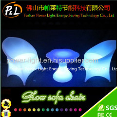 Modern Leisure Furniture LED Glow Corner Straight Sofa