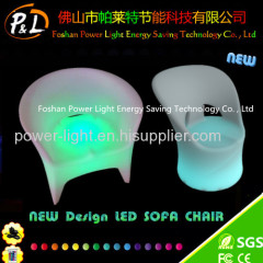 Modern Leisure Furniture LED Glow Corner Straight Sofa