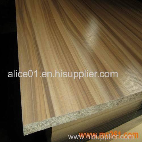 ISO9001:2000 standard Poplar core Satin Melamine Faced particleboard
