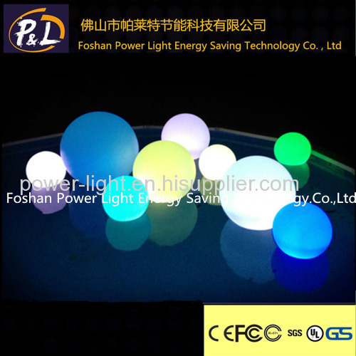 Color-Changing Waterproof Outdoor LED Round Lighted Ball with Remote Control