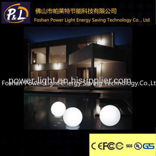 Color-Changing Waterproof Outdoor LED Round Lighted Ball with Remote Control