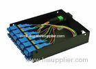 Dustproof 3U rack mount patch panel with 12pcs SC Simplex Adapters