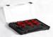 Red Stainless Steel Adjustable HSS Bimetal Hole Saw Set With Plastic Case