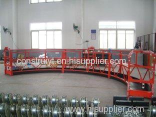 Aluminum Alloy Red Arc Suspended Working Platform for Building Cleaning
