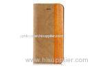 Leather Book Style Wooden iPhone 4 Cover / Wooden iPhone Back Covers