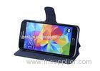 Slim Samsung Leather Phone Cases For Galaxy S5 With Stand / Wallet