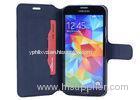 Customized Galaxy S5 Samsung Leather Phone Cases Wallet with Lychee Pattern