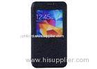 Durable Black Samsung Leather Phone Cases Magnet For Samsung S5 i9600