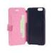 Hot Pressing Standing Apple iPhone 6 Leather Wallet Case Cover With Microfiber