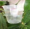 450ml Plastic Disposable Cups With Round Bowl , Clear Yogurt Cups