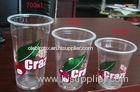 Transparent Disposable Plastic Cups For Bubble Tea , Dome Lid 360ml PP