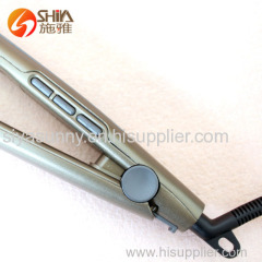 professional newest desgin vibrating LCD with top quality hair straightener flat iron