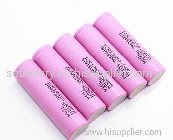 3.7V 2600mAh samsung 18650