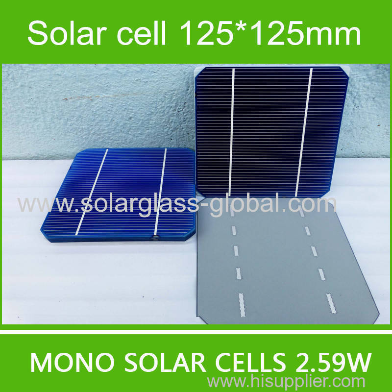 Hifg efficiency A grade solar cells 125x125mm