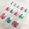 Colorful French Style Artist Nail Tip Acrylic Transparent Nail Art For Wedding