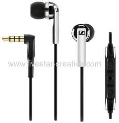 Sennheiser CX2.00 i Black In-Ear Isolating Earbud Headphones With Mic Remote for Apple iPhone