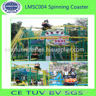 Spinning roller coaster for sale for amusement park amusements equipment