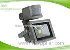 Super Bright Outdoor 10W LED Security Light with PIR Montion Sensor for Lawns , Square