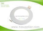 Ultra Slim 3w Round LED Panel Light 90mm Diameter , Lumen 240LM LED Flat Panel Light