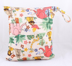 Zippered diaper laundry bag