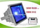 IP65 Waterproof Outdoor Wireless Multi Color Led Flood Light RGB 50W Aluminum Alloy