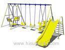 Amusement Park Commercial Playground Triple Swing Sets Slide Equipment
