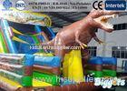 Lively Dinosaur Kids Inflatable Slides , Outdoor Bouncy Slide with Animals