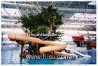 Wide Kids' Water Slides, Banyan Fiberglass Slide Aqua Water Park Equipment