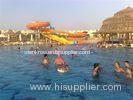 11m / 8m Height High Speed Slide, 5 Riders Fiberglass Water Slides Water Park Equipment