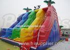 Giant Panda Colourful Rainbow Inflatable Slides Inflatable Four Dry Slides