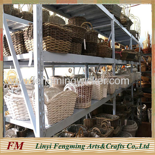 3pcs brown wicker basket set wire basket willow baskets wholesale