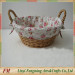 wicker fruit tray with liner