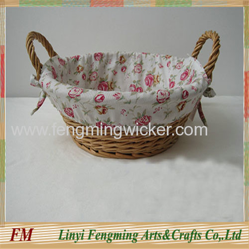 Wholesale woven willow food picnic basket