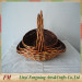 Cheap empty knitting woven willow gift basket
