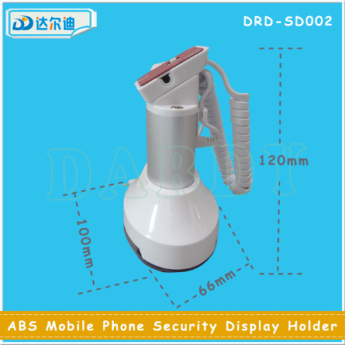 ABS Aluminum Column Pillar Type High Mobile Phone Exhibition Display Anti-Theft Alarm Stand