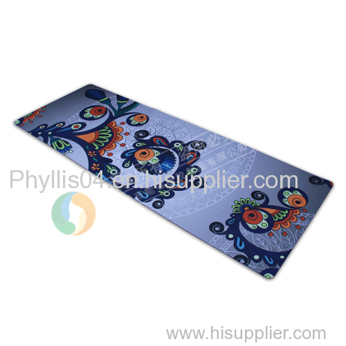 custom print eco-friendly rubber yoga mat/folding yoga mat