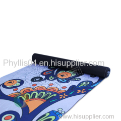 custom print eco-friendly rubber yoga mat/folding yoga mat
