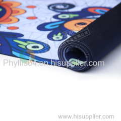 custom print eco-friendly rubber yoga mat/folding yoga mat