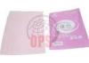 Pink Color Flexible Packaging Bag , Three Side Seal Bag With Zipper